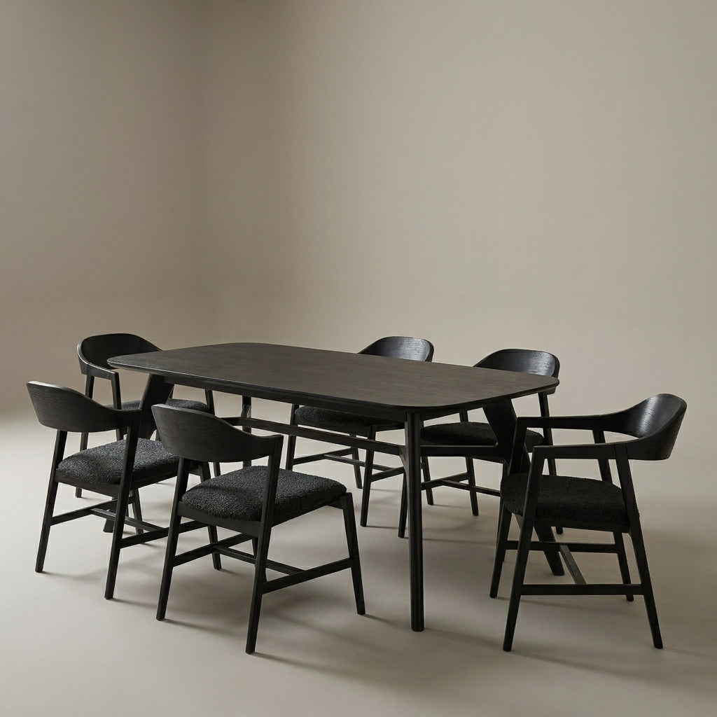 Scandi Black Dining Set