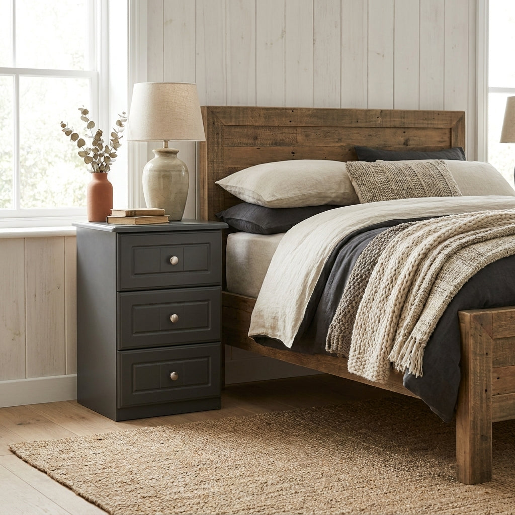 Aurora 3 Drawer Bedside