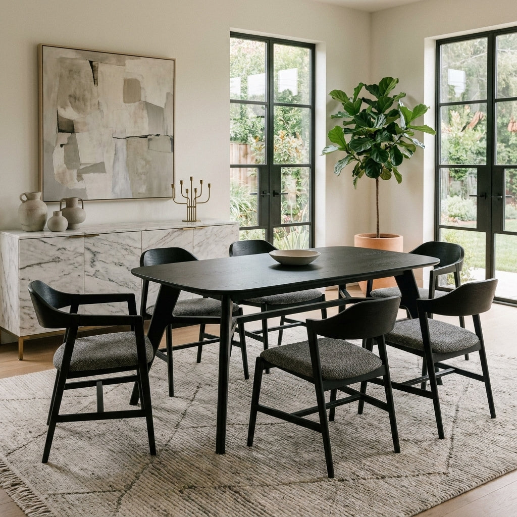 Scandi Black Dining Set