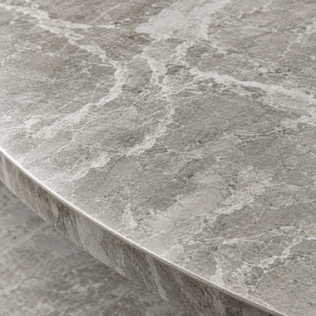 Sardinia round table marble stone top detail