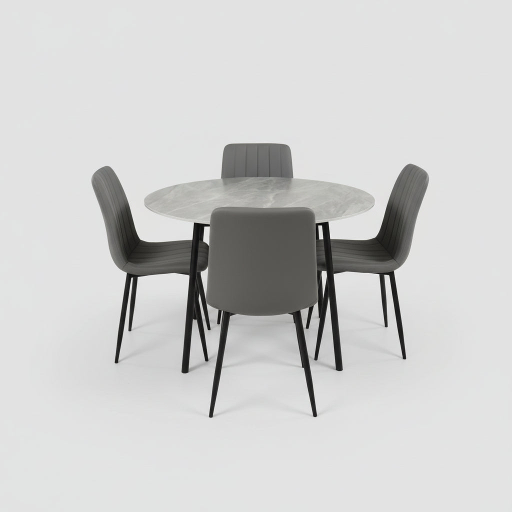 Sardinia 5 Piece Round Dining Set