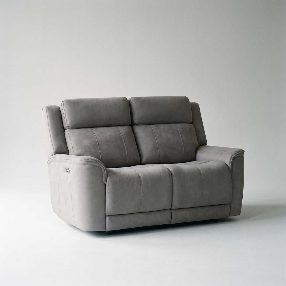 Bonnie 2 seater electric reclining suite in soft grey