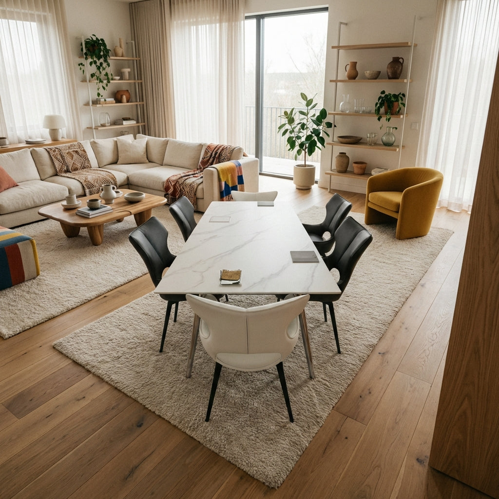 Aramis Ceramic Extending Dining Set