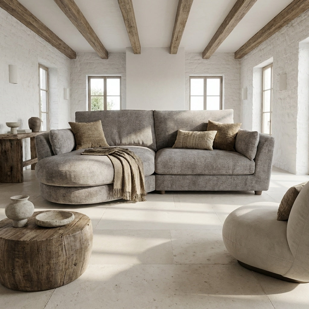 Persia Curved Chaise End Sofa