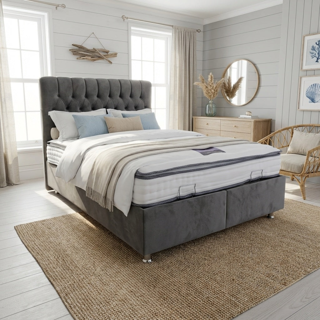 Luxor 5ft Kingsize Ottoman Bedframe Package