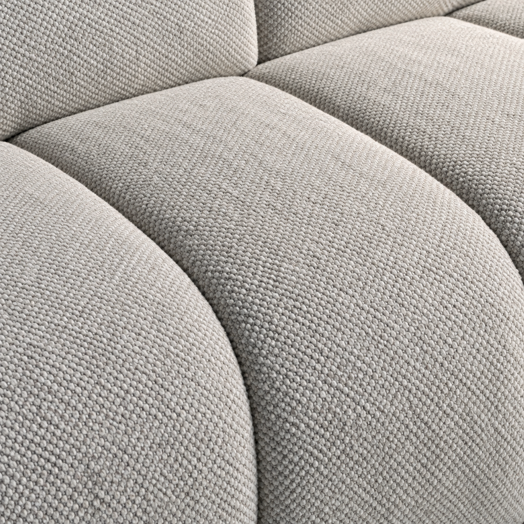 Harley sofa channelled seat fabric detail