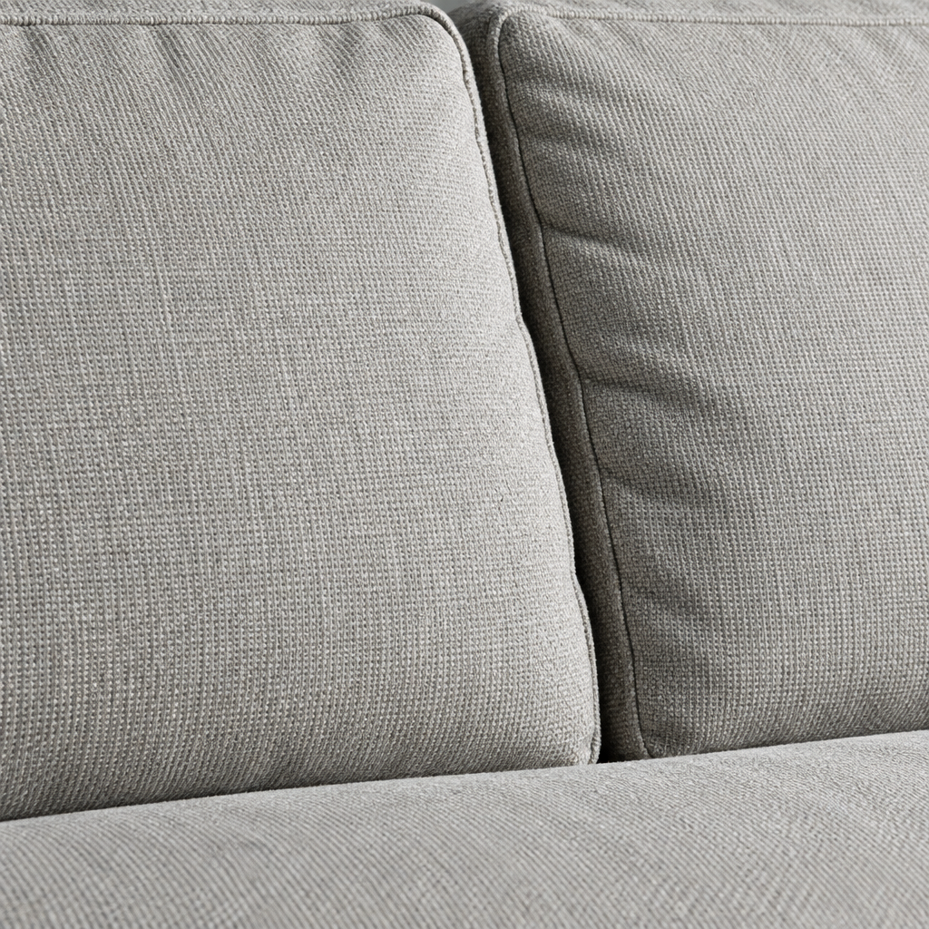 Cassandra sofa grey back cushion detail